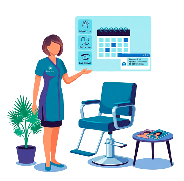 Recepcionista virtual para peluquerías, centros de estética y belleza